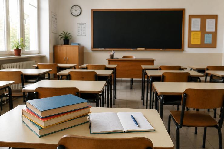 Libri sul banco a scuola - LeBisbetiche.com