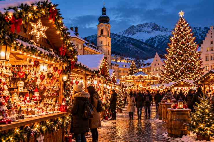 Mercatino di Natale tra luci e neve - LeBisbetiche.com