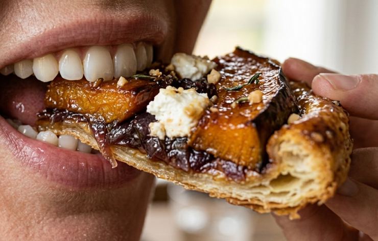 Tarte Tatin con zucca, cipolla e caprino - LeBisbetiche.com